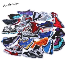 100pcs/pack Mixed Cartoon Jordan SNEAKER Stickers For Notebook Bike Luggage Box AJ Shoes Tide Brand Graffiti Waterproof Stickers