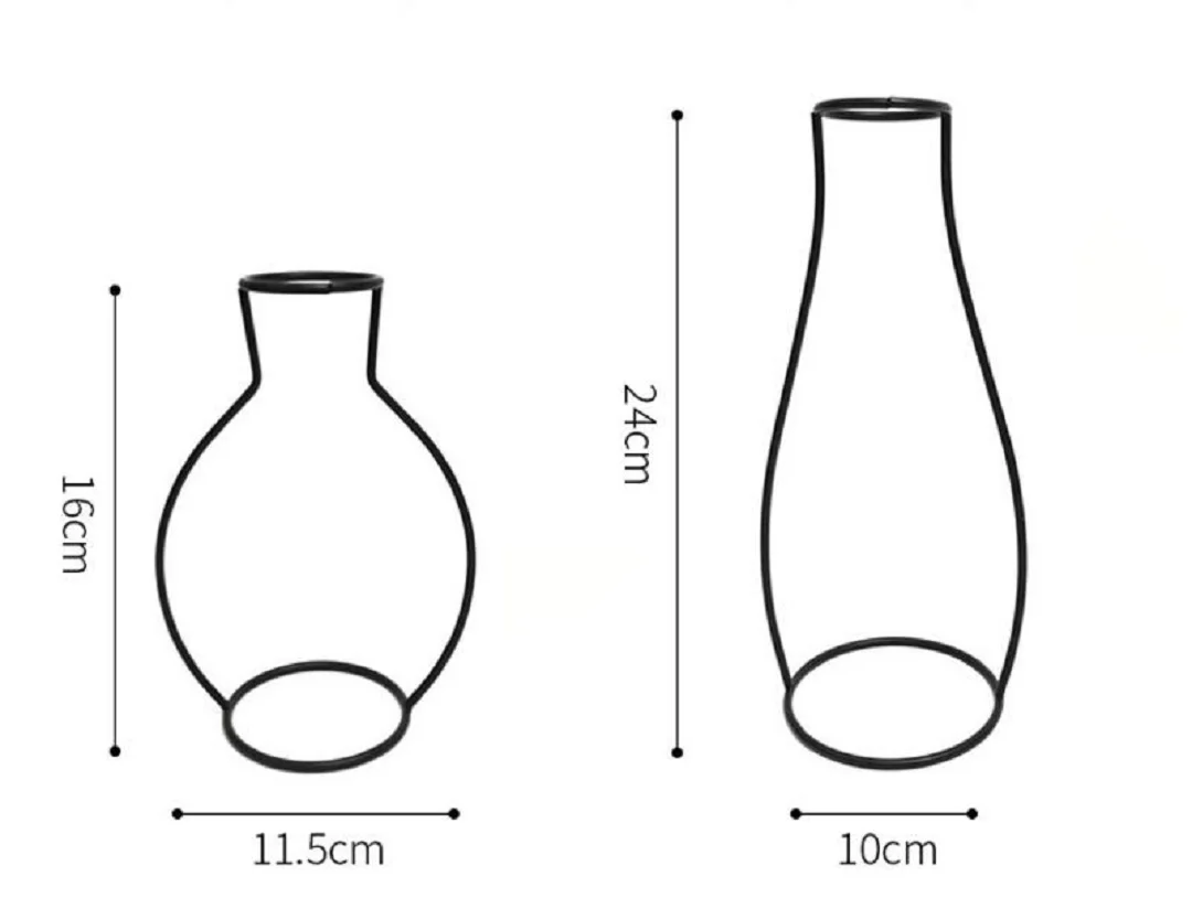 Скандинавские железные вазы для растений, стеллажи для цветов, ваза для сада, Современная креативная Ваза Для Новогоднего декора, аксессуары для украшения дома