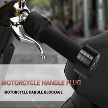 Мотоцикл Скутер заглушка для руля рукоятка конец модифицированный анти-падение ЧПУ Алюминиевый сплав ручки концы 7 цветов мотоцикл крест руль концы