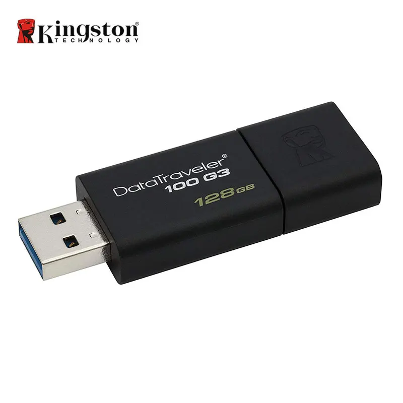 Kingston Data Traveler DT100G3 128GB USB3.0 Flash Drive 64GB 32GB Pendrive 16GB Mini USB Memory Stick Flashdisk U Disk 100MB/s