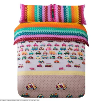 

3pcs Dinoland Bedding Set For Children Kids Cartoon Printed Pattern Single Bed Duvet/Quilt Cover&Pillowcase Bedclothes Cotton