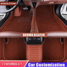 Пользовательские автомобильные коврики для Chevrolet Captiva Sonic Sail Spark Aveo Cruze Blazer Epica Camaro Equinox Cavalier Trax автомобильный Стайлинг