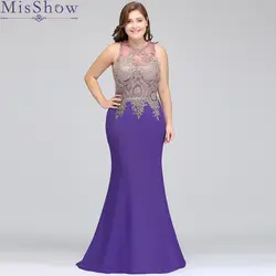 Дешевые Длинные атласные фиолетовые бордовые платья подружки невесты больших размеров 2019 Русалка vestido de festa De Casamen Формальные платья для