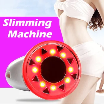 Portable Radio Frequency Cavitation Ultrasonic Slimming Machine RF for Body Massage RF Skin Lifting Tighten LED Pothon Therapy