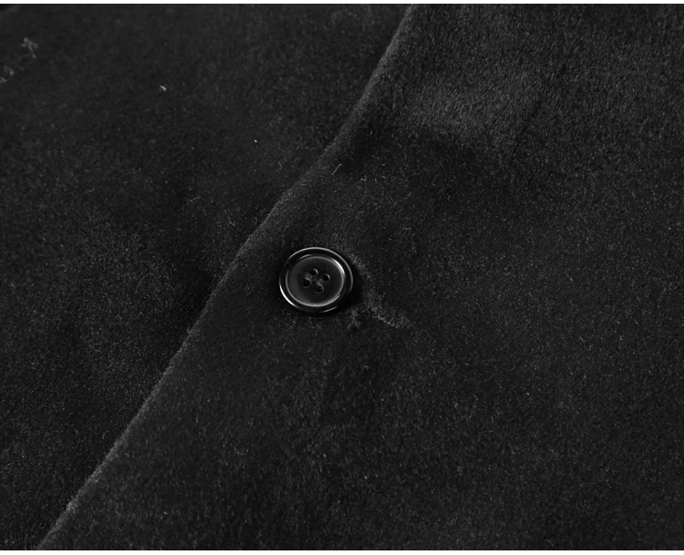 Британский стиль черные длинные шерстяные кашемировые пальто для Для мужчин Повседневное Новое поступление, теплые Для мужчин зимняя модная куртка пальто F319