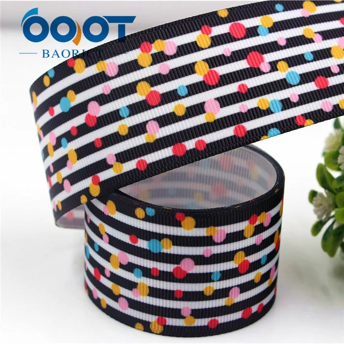 1 OOOT BAORJCT 1711021 38 мм 10 ярдов мультфильм Ленты Термотрансферная печать grosgrain Свадебные аксессуары материал "сделай сам" - Цвет: 1