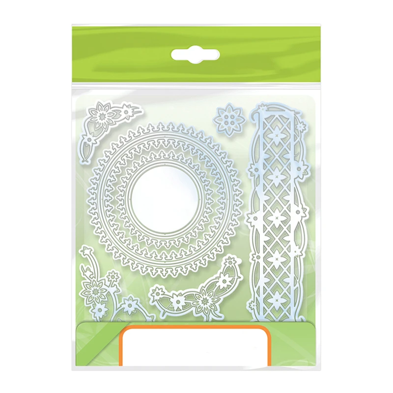 

YaMinSanNiO Metal Cutting Dies Flowers Decors Frame New 2019 for Scrapbooking Album Embossing Paper Craft Diecut Stencil Decor