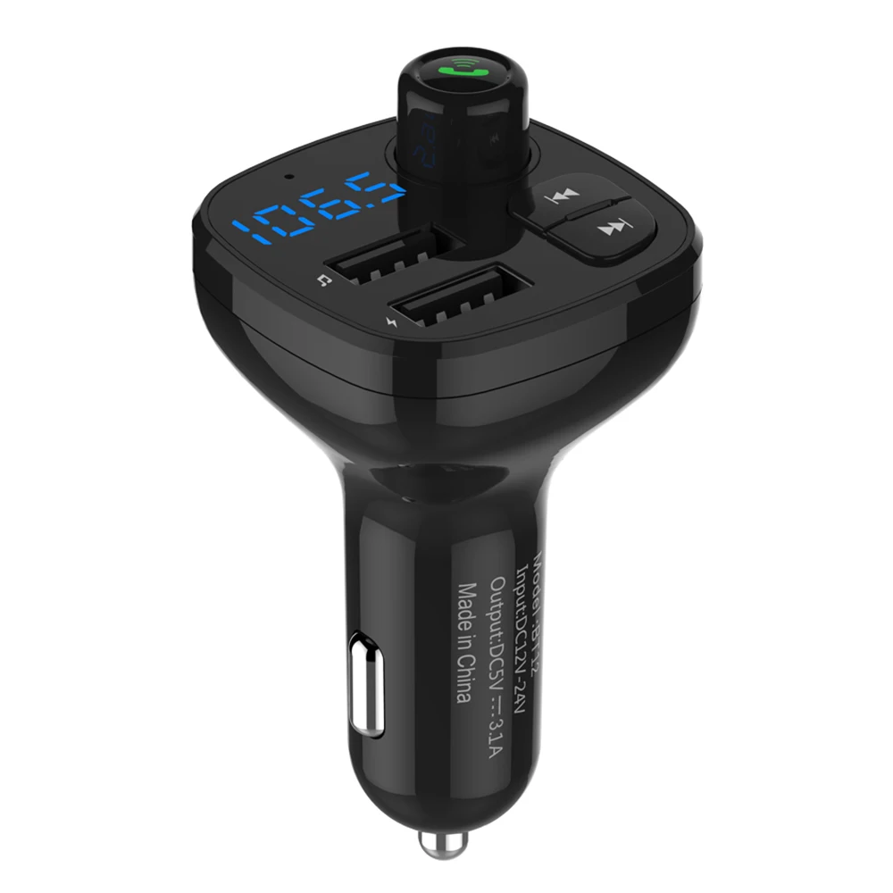 5V 3.1A USB Charger FM Aux Modulator Bluetooth FM Transmitter Hands