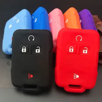 

20Pcs 4Buttons Silicone Key Fob Cover Case for 2017-2018 Chevrolet Silverado Colorado GMC Canyon Sierra