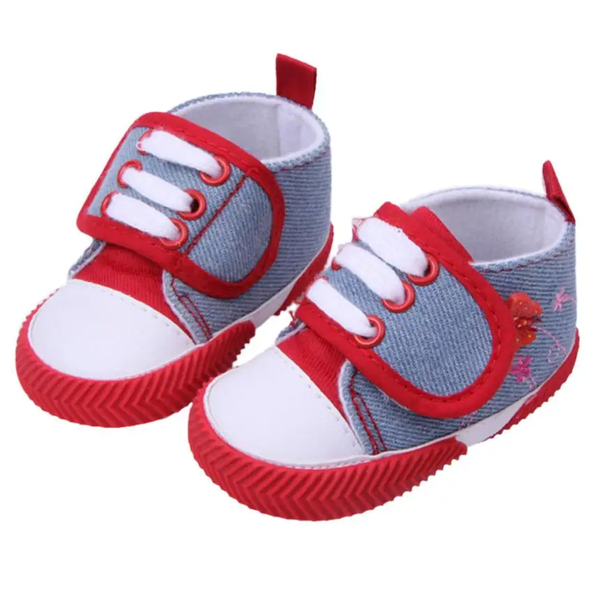 2015 boy girl Soft Sole Crib Shoes autumn/winter cotton baby first