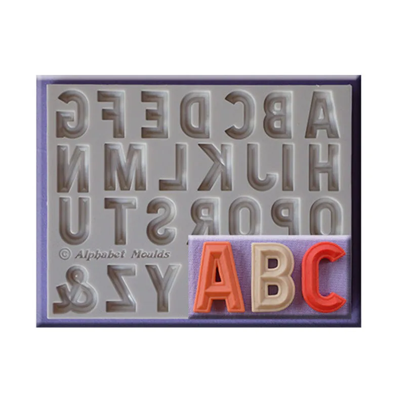 Silicone Alphabet Molds Silicone Cake Mold Russian English Letter