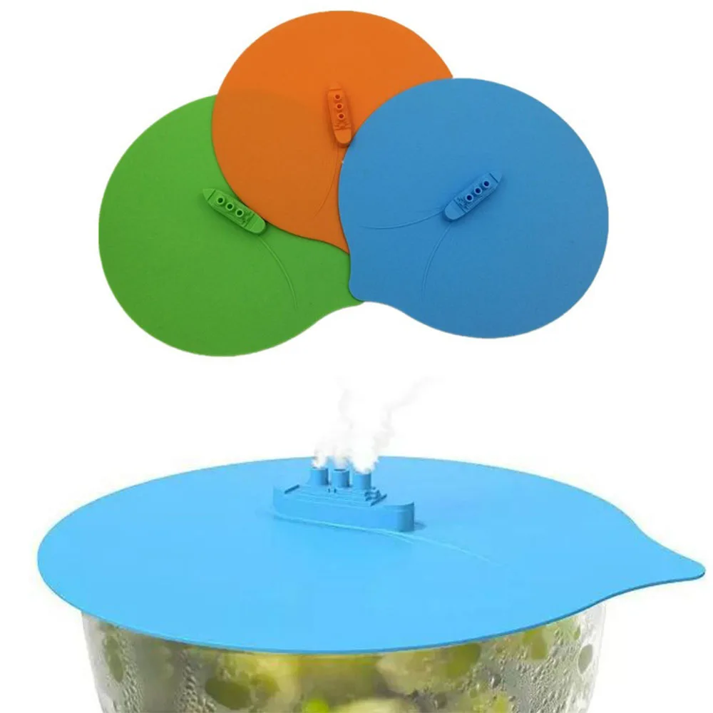 1Pcs Novel Silicone Steam Lid Steam Ship Steamer Lid Nonelty Silicone