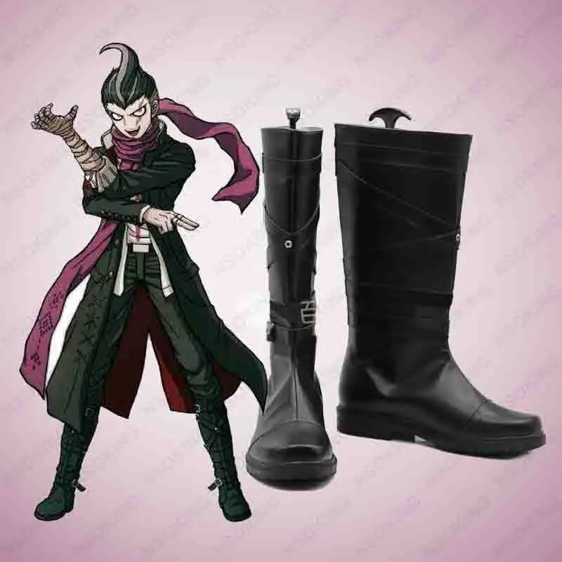 

New Anime Danganronpa Tanaka Gandamu Boots Cosplay Shoes Tailor Made