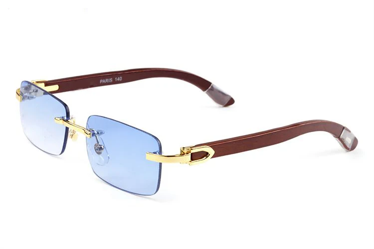 

Liser Wood Glasses Frame Men Sunglasses Gold Rimless Eyeglasses for Man Anti Reflective Clear Lens Prescription Spectacles