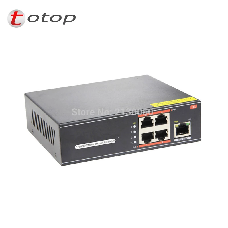 Хорошее качество poe коммутатор волокна 4 порта POE + 1 Uplink PoE выход 15 W макс один порт