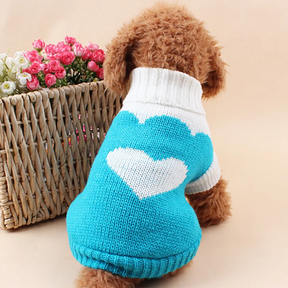 Шерстяной Теплый мягкий свитер для собак 4 цветов для маленьких собак щенков 4 цвета Mascotas Hondenjas Одежда для собак зимняя одежда для собак