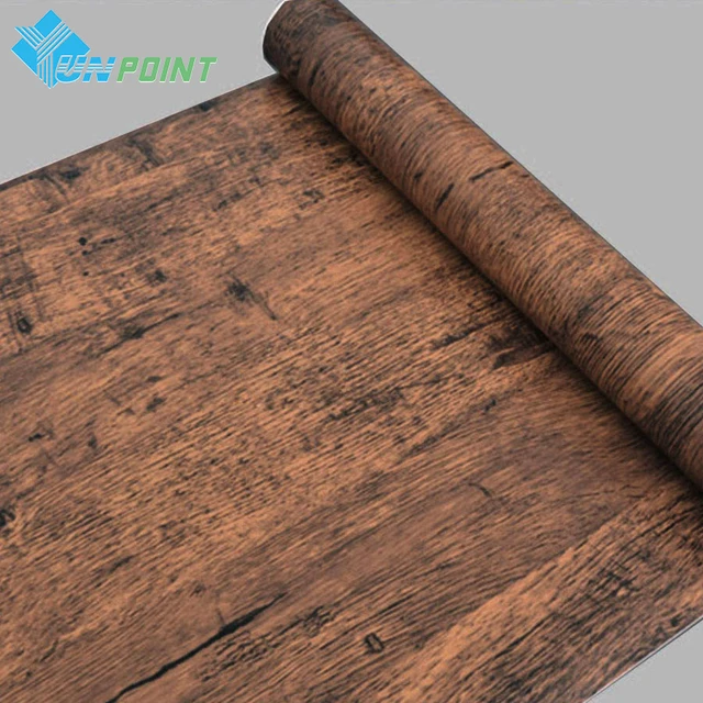 45cmX5m Old Furniture Wood Pattern Stickers Vinyl Self adhesive Wall