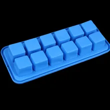 12 сито квадратные кубики льда Силиконовые формы для торта/желе пудинг/Шоколад/лоток для льда печь