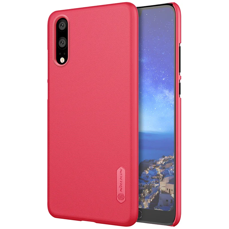 Для huawei P20 чехол для huawei P20 Pro чехол NILLKIN Супер Матовый Щит Жесткий Чехол для задней панели чехол для huawei P20 Pro с подарком - Цвет: Red