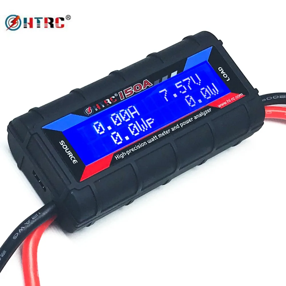 

HTRC 150A High Precision RC Watt Meter and Power Analyzer 150A Watt Meter Power Analyzer with Digital LCD Screen for voltage (V)