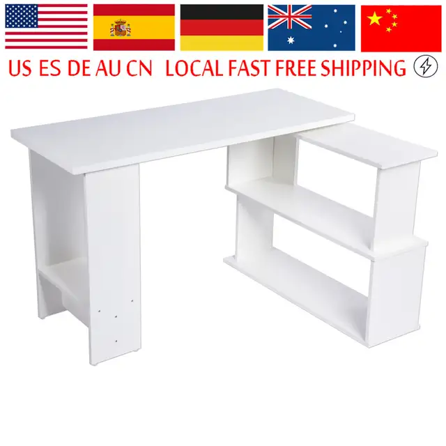 Online Shop Folding Corner Computer Desk L Shape Pc Laptop Table