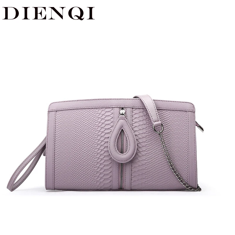 

DIENQI Luxury Famous Brand Party Clutch Bags Genuine Leather Crossbody Bags for Women Messenger Bags Small Ladies Handbags 2018