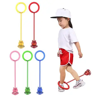 

Flashing Jumping Ball Outdoor Fun Sport Toy One-legged Piggy Jump Ball kid Sport Movement Ankle Skip Color Rotating Ball