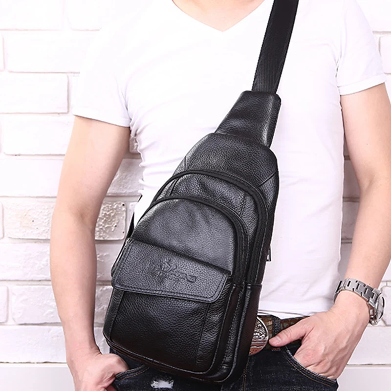Men Cross Body Back Pack Fashion Single Rucksack Day Pack Shoulder