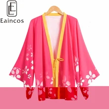 Anime Kabaneri del Hierro Fortaleza Mumei Haori Kimono Cosplay Traje de Fiesta de Halloween Manto de Gasa Capa
