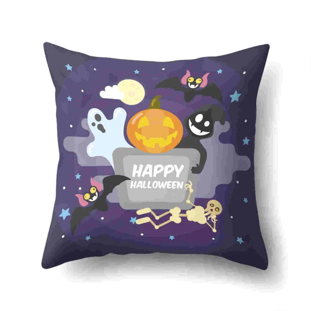 Halloween Pumpkin Witch Ghosts Sofa Cusions Throw Pillow Cotton Linen Cushion Office Chair Cojines Decorativos Para Sof Coussin Halloween Pumpkin Witch Ghosts Sofa Cusions Throw Pillow Cotton Linen Cushion Office Chair Cojines Decorativos Para Sof Coussin