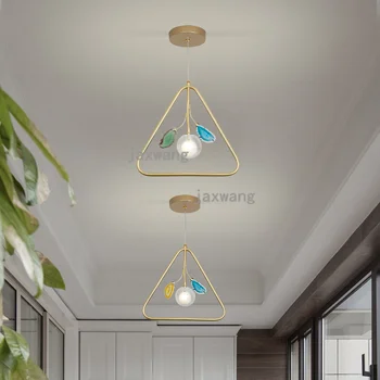 

Modern pendant lamp lights chandelier lighting led hanglamp loft decor lamps light fixtures Hanging Lamp Geometric Agate