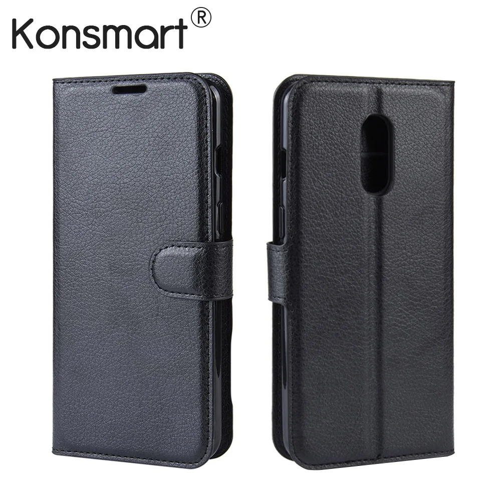 

KONSMART New Phone Cover Oneplus 7 Flip PU Leather Case For Oneplus 7 Pro Protective Cases One Plus 7 Funda OnePlus7 Coque
