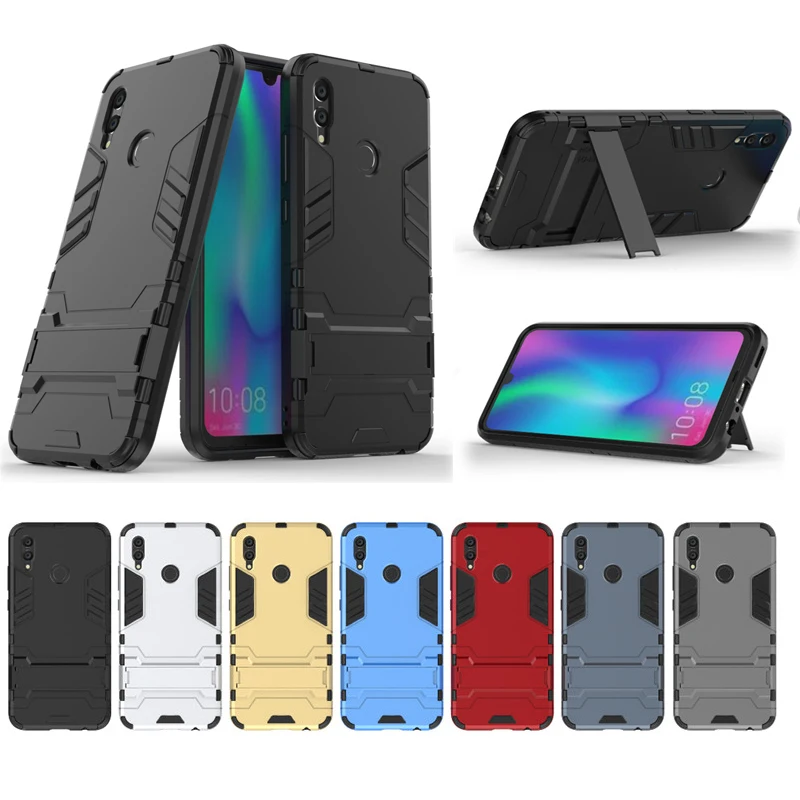 

Covers For Honor 10 Lite Case For Honor 10 Light Cover Back Silicone TPU PC Hybrid Luxury Armor Robot Hard Protective Shell Slim