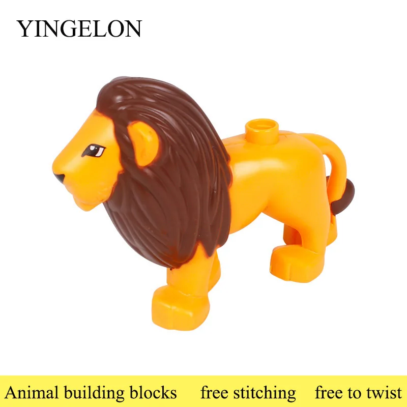 

YINGELON Animals Blocks legoeINGlys Free Splicing Entry Level Cognitive Children's Educational Dinosaur Funny Toys for Children
