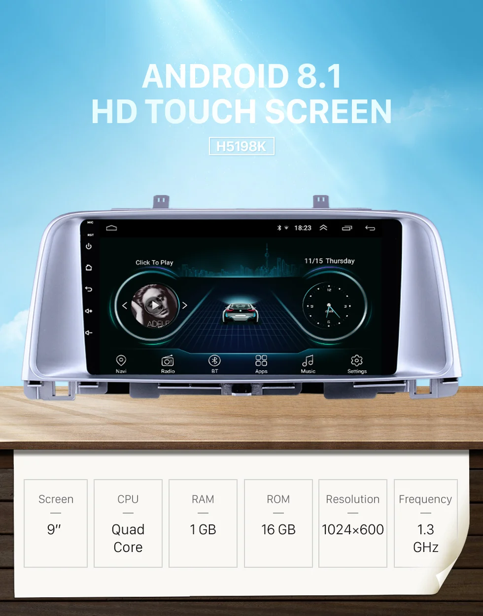 Best Harfey 9" Android 8.1 GPS Radio for Kia K5 2015 2016 2017 with Bluetooth USB WIFI Music support Carplay SWC 3G Backup camera 0 Best Harfey 9" Android 8.1 GPS Radio for Kia K5 2015 2016 2017 with Bluetooth USB WIFI Music support Carplay SWC 3G Backup camera 0