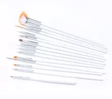 BEMLP 15 шт. Nail Art Дизайн Щетки Гель Набор Живопись Draw Pen Польский ПУНКТ Dropshipping