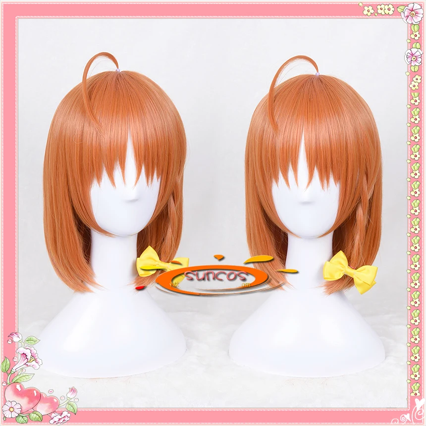 

LoveLive ! Sunshine !! Cosplay Wig Aqours Takami Chika School Idol Project Orange Short Straight Synthetic Facial Hair