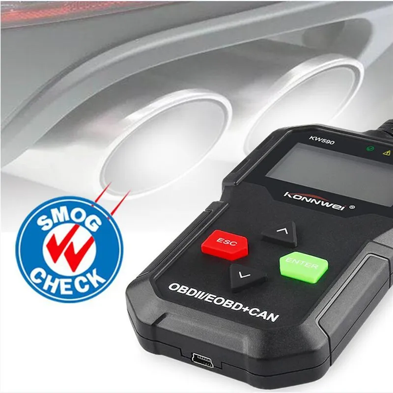 OBD2 считыватель кодов KONNWEI KW590 сканер многоязычный s OBDII автоматический русский