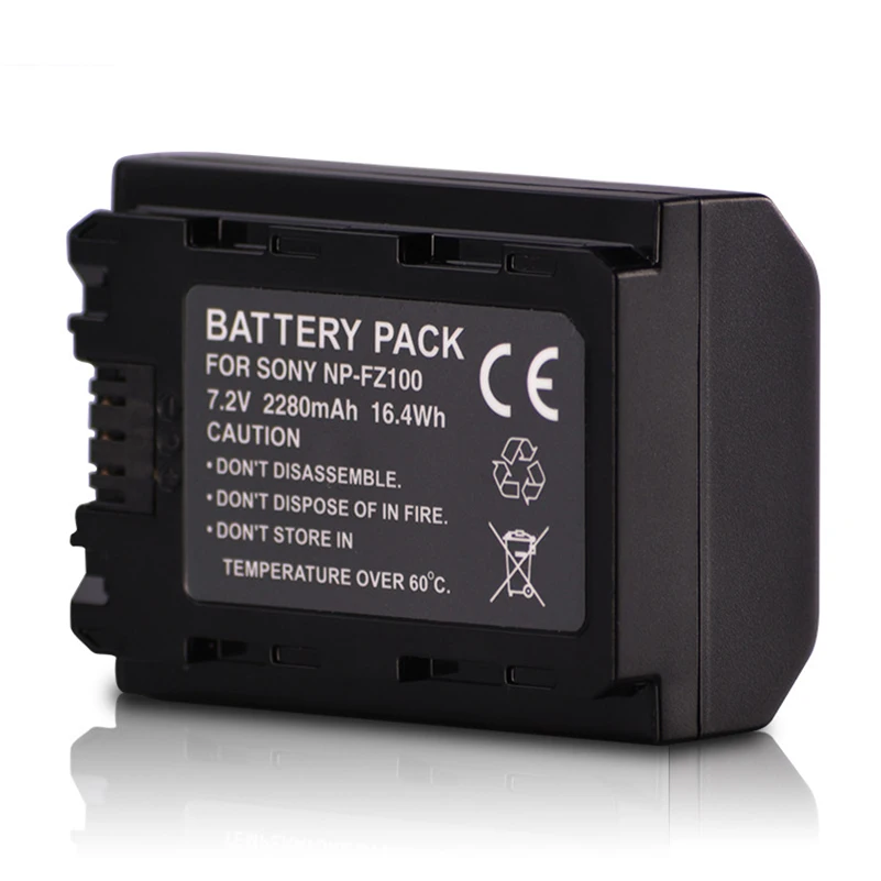 2280mAh NP FZ100 NPFZ100 NP FZ100 Digital Camera Battery for Sony ILCE