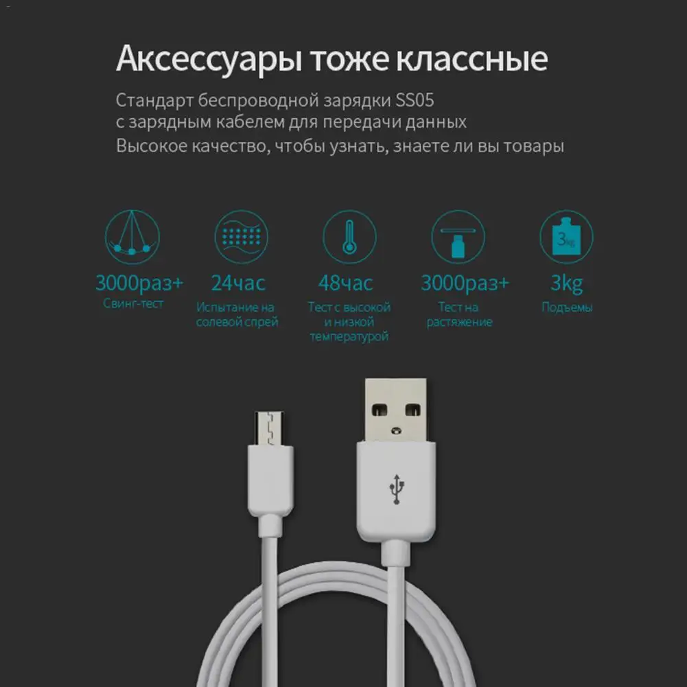 ROMOSS Power Bank 5000mAh SS05 Qi Wireless Charger Portable External Battery Built-in Wireless Charging Universal Power Bank