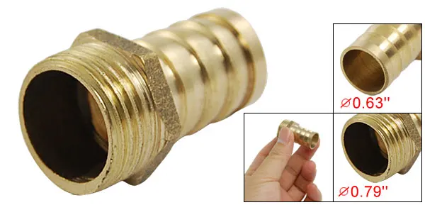 Male Thread to 16mm OD Crimp PEX Pipe Adapter Connector