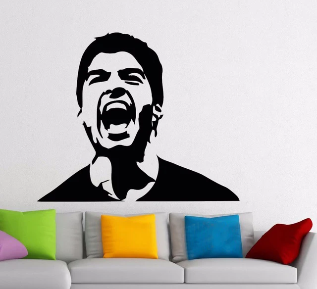 Настенный стикер Luis Suarez Виниловая наклейка для знаменитого футбольного игрока