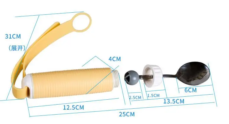 Инсульт hemiplegia для пожилых людей, вспомогательная посуда, палочки для еды, ложка для инвалидов, анти-встряхивание рук, оборудование для еды, paraplegic reabiritati