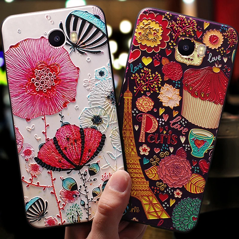 

Coque,cover,case For HuaWei y6 ii y6ii compact Y5 II 2 y5ii Silicon Silicone 3D Cute mobile On Original luxury phone Back cases