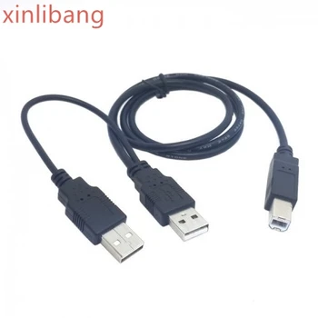 

Dual USB 2.0 Male to Standard B Male Y Cable for Printer & Scanner & External Hard Disk Drive 80cm