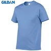 Paquete de marca Gildan venta verano 100% algodón camiseta hombre Casual manga corta cuello redondo Camiseta Color sólido cómodo tops Tees ► Foto 3/6