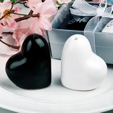Соль и перец мистер и Mrs. Керамика для свадебных любимых-черный и белый