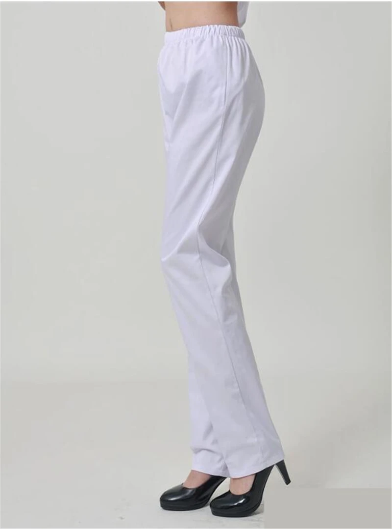 Лабораторные работы Защитная одежда эластичный пояс рабочие брюки медсестры носить большой Размеры врачи рабочая одежда тонкие