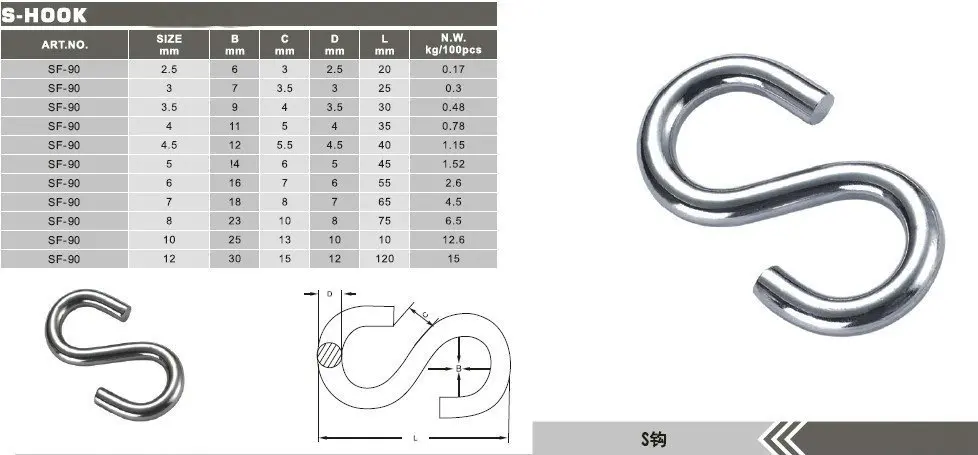 3000 шт./15KGS/коробка 3 х 25 мм металлический цинковое покрытие оцинкованная углеродистая сталь S крючки s-образной вешалка крючок для подвешивания