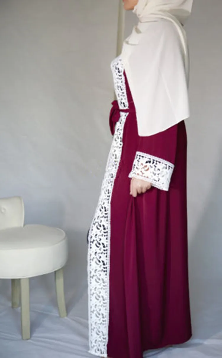 S-2XL модное мусульманское платье с открытой передней частью abaya винтажное платье-Кафтан Длинные платья плюс размер халат длинные платья